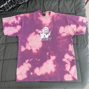 Lg Obey shirt excellent condition tie dye. Fabric is nice durable heavy cotton
